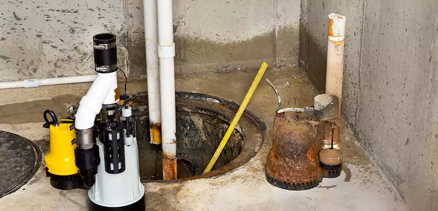 Installing Sump Pump in Finished Basement in Elk Plain, WA